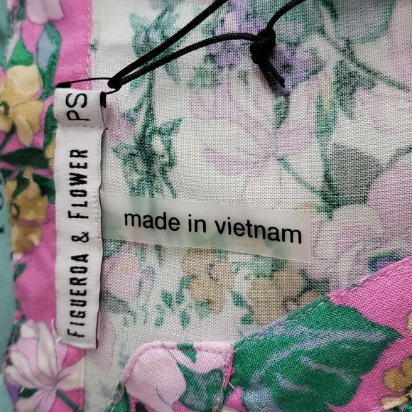 NEW Figueroa & Flower Boho Top Hi Low Mixed Floral Anthropologie Summer Bohemian - Picture 7 of 12